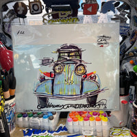 Mershersmitt   | #ContinuousCar metal print | 30cm x 20cm