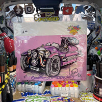 Morgan 3 Wheeler | #ContinuousCar metal print | 30cm x 20cm