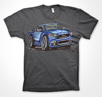 Ford Mustang GT - Blue #ContinuousCar Unisex T-shirt