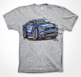 Ford Mustang GT - Blue #ContinuousCar Unisex T-shirt