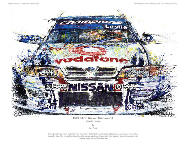 Nissan Primera GT BTCC - David Leslie 1999 - POPBANGCOLOUR Shop