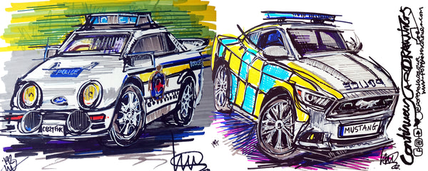 Ford RS200 & Ford Mustang Police cars  #ContinuousCar | Mug