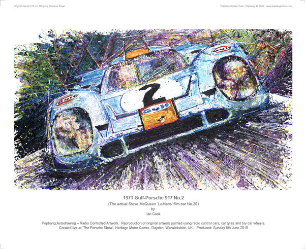 Porsche 917 Gulf (Steve McQueen) 1971 No.2 - POPBANGCOLOUR Shop