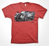 Pagani Zonda Roadster Cinque #ContinuousCar Unisex T-shirt