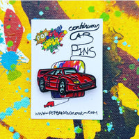 F40 Red - Limited edition enamel pin badge - | Limited stock