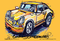 Porsche Sam Moores | #ContinuousCar metal print | 30cm x 20cm