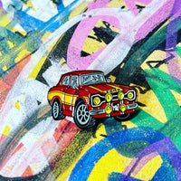 Ford Escort MK1 | Red & Yellow | Limited edition enamel pin badge |  Sold Out