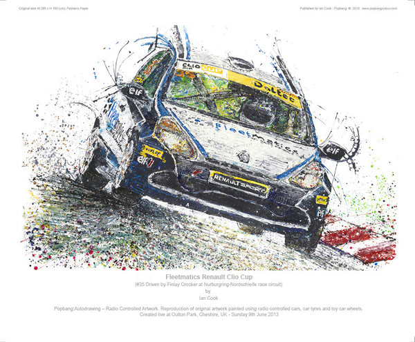 Renault Clio Fleetmatics  (Clio Cup #35 Finlay Crocker) - POPBANGCOLOUR Shop