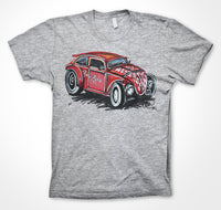 Volkswagen Beetle 'Rat n' Retro' Volksrod #ContinuousCar Unisex T-shirt