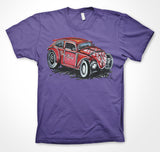 Volkswagen Beetle 'Rat n' Retro' Volksrod #ContinuousCar Unisex T-shirt