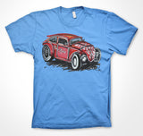 Volkswagen Beetle 'Rat n' Retro' Volksrod #ContinuousCar Unisex T-shirt