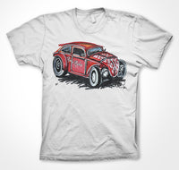 Volkswagen Beetle 'Rat n' Retro' Volksrod #ContinuousCar Unisex T-shirt