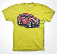 Volkswagen Beetle 'Rat n' Retro' Volksrod #ContinuousCar Unisex T-shirt
