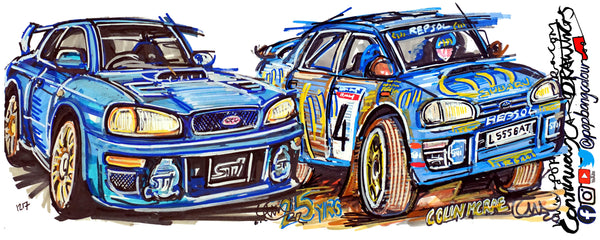 Subaru Impreza 22B WRX STi & Subaru Impreza L55 BAT McRae | #ContinuousCar |  Mug