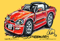 Suzuki Cappuccino | #ContinuousCar metal print | 30cm x 20cm