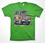 Twisted Defender 90 - #ContinuousCar Unisex T-shirt