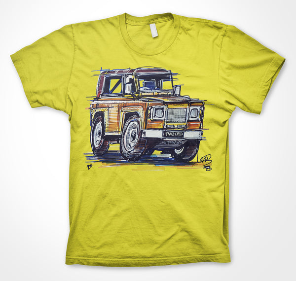 Twisted Defender 90 - #ContinuousCar Unisex T-shirt