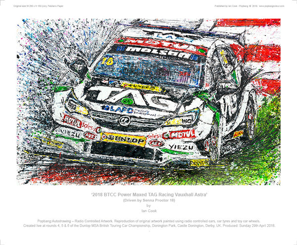 BTCC Power Maxed TAG Racing Vauxhall Astra - POPBANGCOLOUR Shop