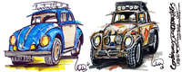 VW Volkswagen Beetles - Baloo The Beetle & Pedro the Baja Mug | #ContinuousCar | Mug