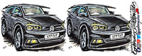 VW Polo R (black) | #ContinuousCar |  Mug