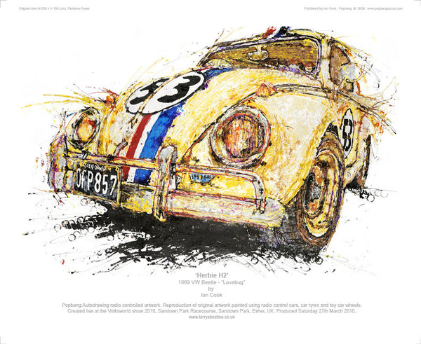 Volkswagen Beetle 'Herbie H2' 'Lovebug' 1969 - POPBANGCOLOUR Shop