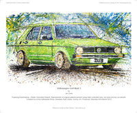 Volkswagen Golf Mark 1 - POPBANGCOLOUR Shop