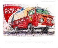 Porsche Club GB Volkswagen Type-2 Detectives Coffee Pick Up Bay Bus - POPBANGCOLOUR Shop