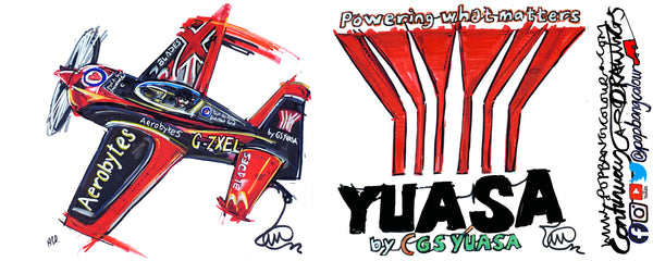 Yuasa plane & logo | #ContinuousCar |  Mug